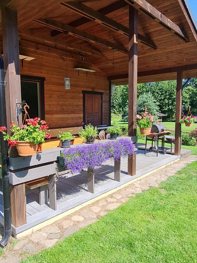 Villa Atostogu Namelis-Pirtis Prie Upes Anykščiai Esterno foto