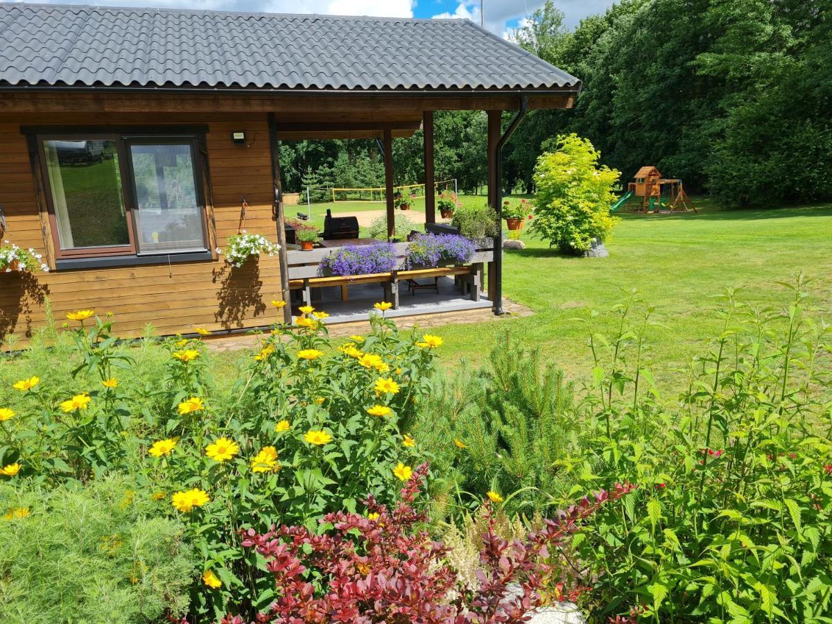 Villa Atostogu Namelis-Pirtis Prie Upes Anykščiai Esterno foto
